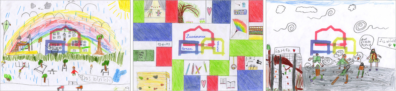 Zeichnungen der Schüler Kerschensteiner Schule Hausen